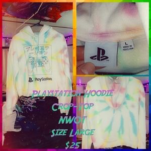 NWOT Playstation CropTop Hoodie